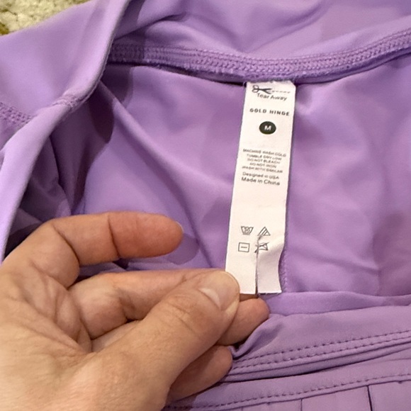 GOLDHINGE LAVENDER FIELDS PLEATED TENNIS SKIRT - Picture 9 of 10